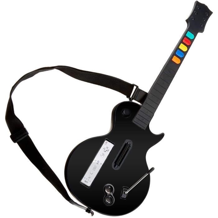 DOYO Guitare Guitar Hero Wii Wireless Noir pour Nintendo Wii