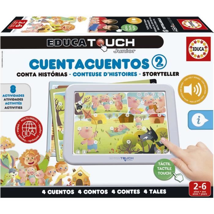 Jeu Éducatif EDUCA Touch Junior – Conteuse D’Histoires, 4 Histoires, 8 Activités Éducatives