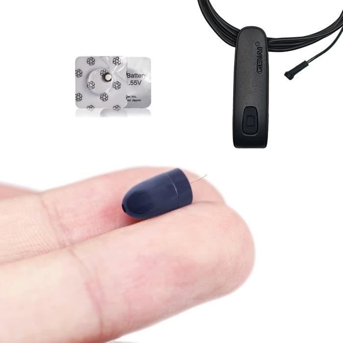 Casque Espion + Stylo Inducteur Bluetooth Agent007 – Pour Examens, écouteurs, Kit Discret