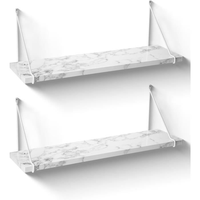 Étagère Murale Décorative Orange SAETTA Par Sanitec - En Fibre De Bois, Longueur Max 56 Cm, Design Irrégulier