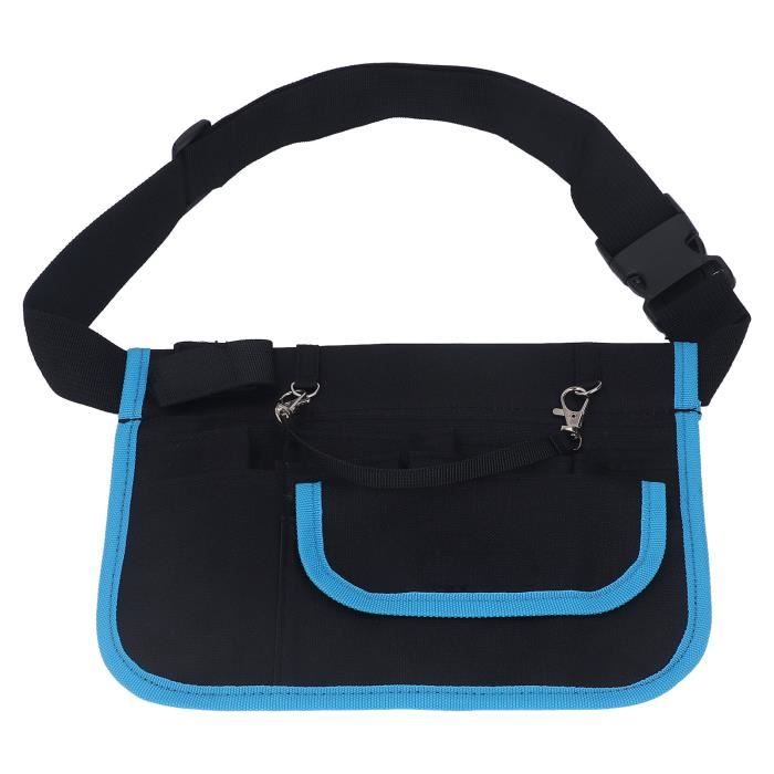 Sac Banane Pour Infirmière - 9 Poches Avant, Poche Zippée, Ceinture Ajustable 70-113 Cm, Nylon Résistant