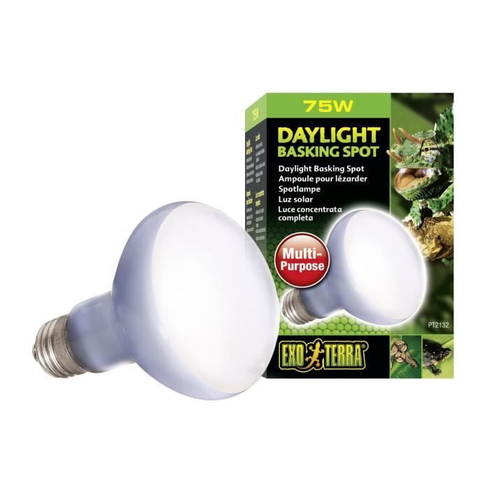 Comparer les prix de Exoterra Éclairage pour Reptiles Lampe Daylight Baskingspot 75 W: Exo Terra:  Animalerie