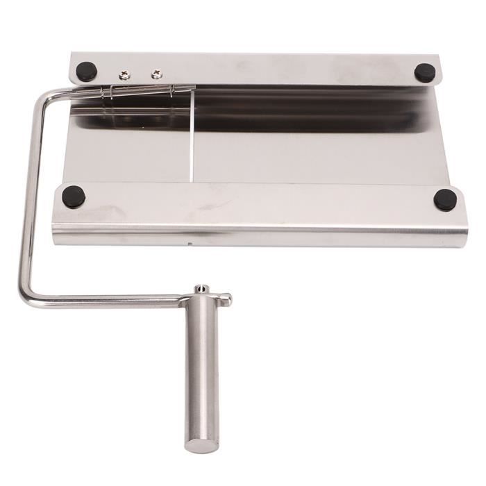 Trancheuse à Fromage Et Jambon Professionnelle En Acier Inoxydable 24,5x21 Cm - Avec 6 Fils De Rechange Et échelles De Coupe Précise - 5