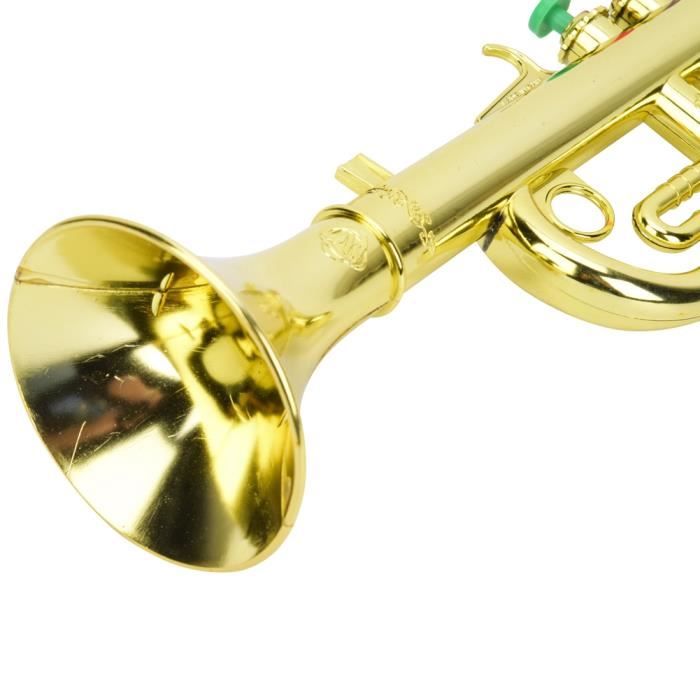 VAG Trompette De Saxophone En Plastique Doré, Jouet De Trompette Pour Tout-Petit, Pour Les