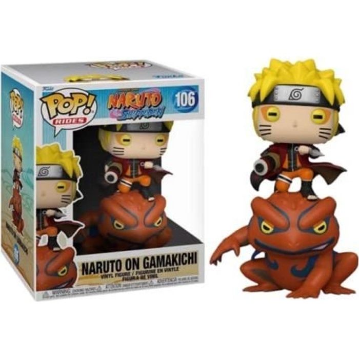 Figurine Pop Mégasize [Exclusive] Naruto : Naruto sur Gamakichi [106] -  Cdiscount Jeux vidéo