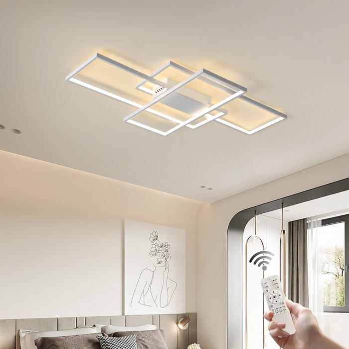 Plafonnier Nuage Creative Dimmable Avec Télécommande - Luminaire Acrylique 25W Pour Chambre Et Salon