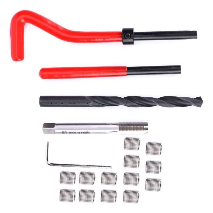 Yctze Kit De Réparation 9x1,25 9 Fils-M9x1,25, 20 Inserts, Assortiment De Réparation Femelle, Kit De Refiletage, Outil De Manchon Avec Insert M9x1,25