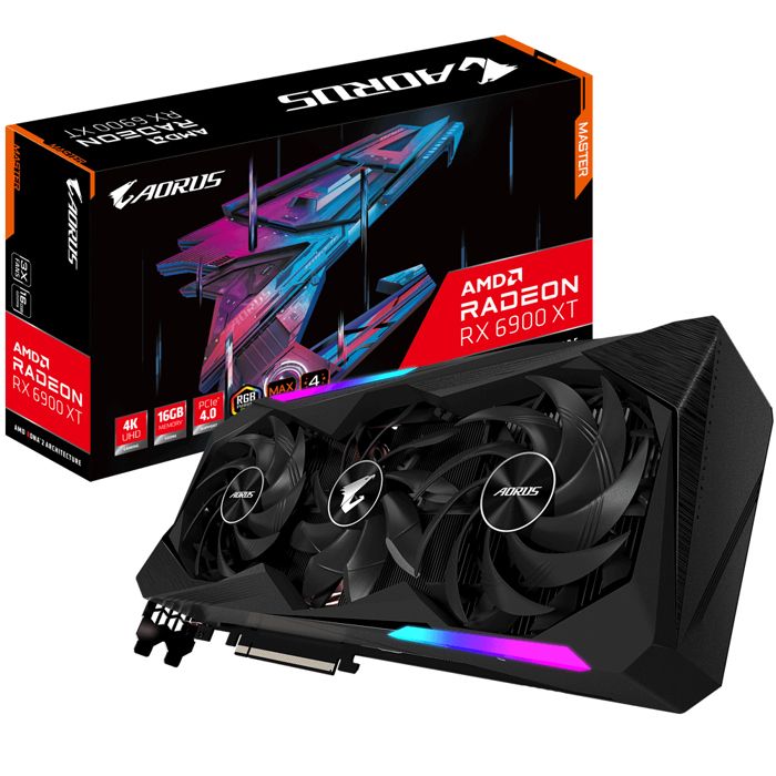 Carte graphique – Gigabyte – Radeon RX 6900 XT AORUS Master – 16 Go GDDR6 – 256-bit – RGB Fusion 2.0