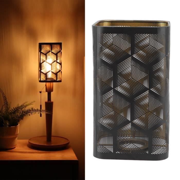 Abat-jour Cylindrique En Fer Forgé – Style Industriel Moderne – 22 X 15 Cm – Pour Lampe De Table Ou Suspendue
