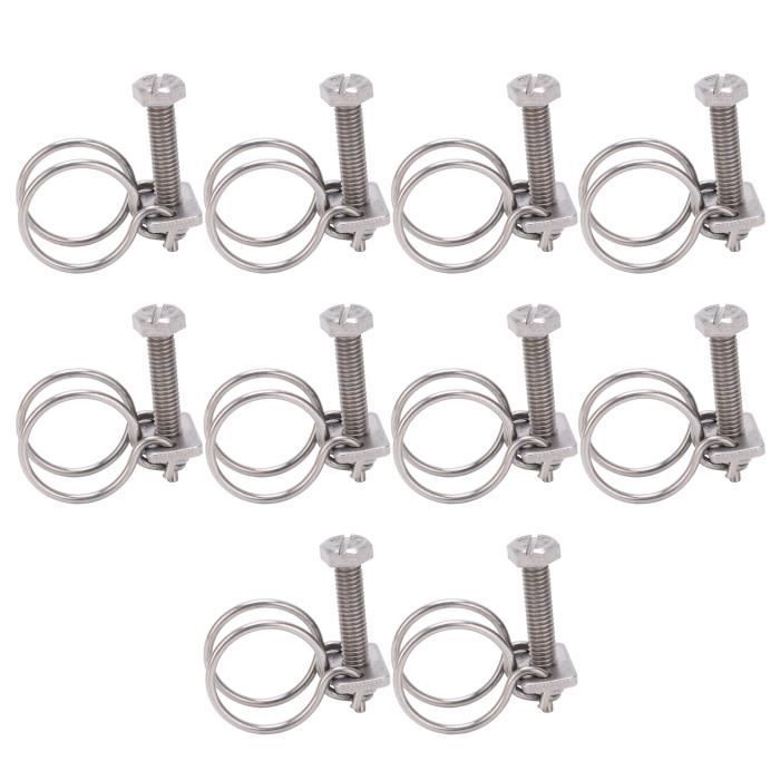 Lot De 20 Colliers De Serrage 5mm - Pour Tuyaux De 3.5 à 4mm - Pince à Ressort Simple - Marque Uxcell