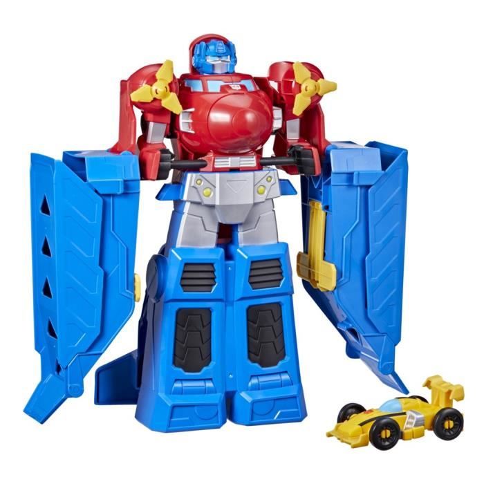 TRANSFORMERS Optimus Prime Jumbo Jet avec Figurine Bumblebee