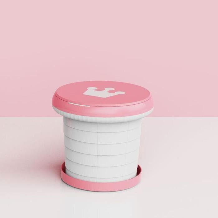 Siège de pot de formation de toilette pliant portatif mobile pour la