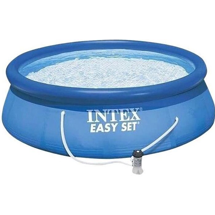 Piscine autoportante INTEX Easy Set - Ø 2,44 m x H 0,61 m - Filtre à cartouche - PVC