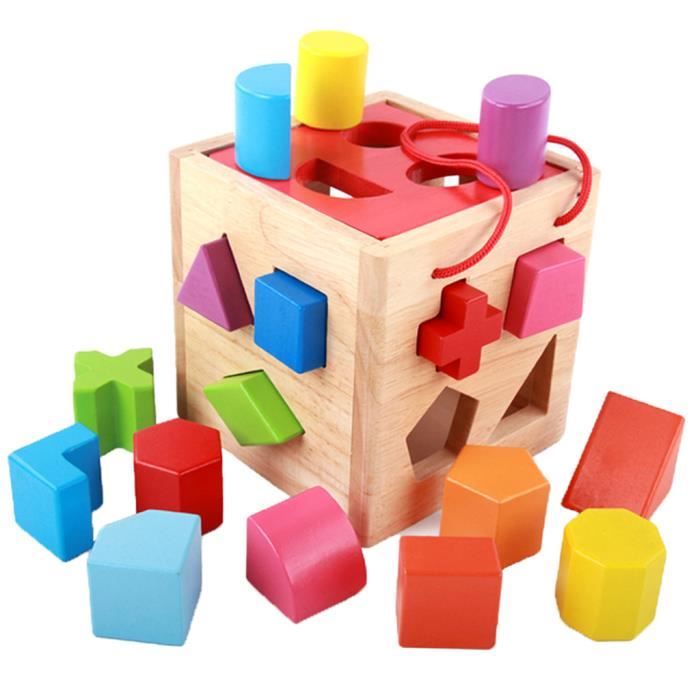 Goorder Jouets Montessori 2 3 4 Ans, Jouets en Bois Puzzles à Trier Les  Formes et