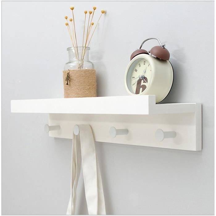 1pcs Étagère Porte-Serviette Porte-Manteau Mural en Bambou ...