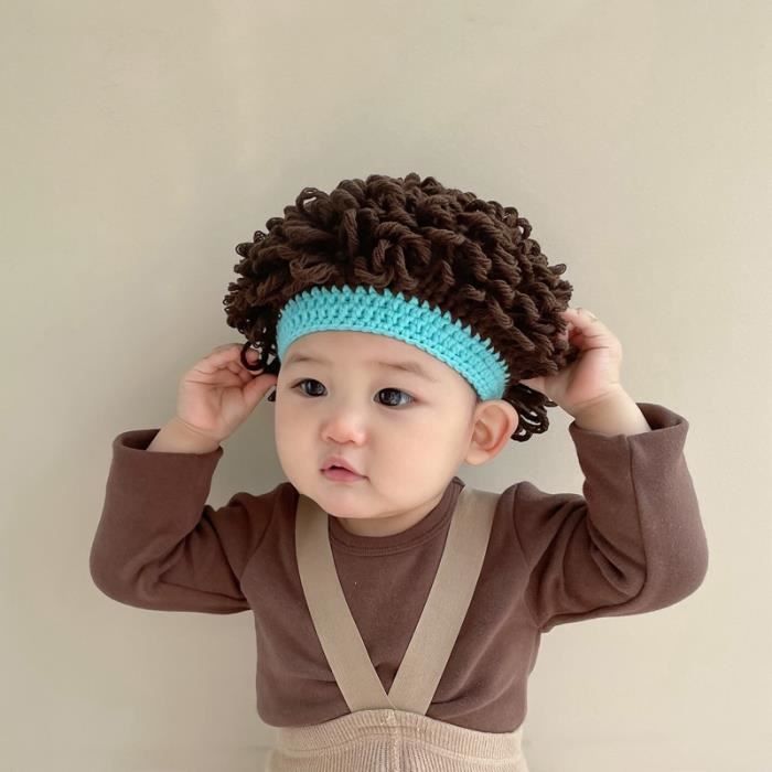 Chapeau De Enfants De Perruque Pour Enfants Bonnet Chaud Pour Bebe Habillez Vous De Noel Vert Vert Cdiscount Pret A Porter