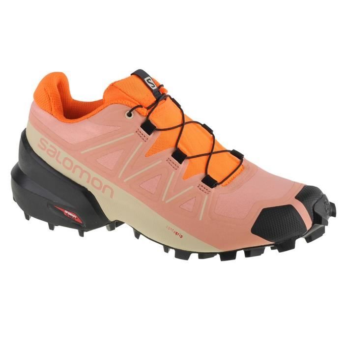 Chaussures de Running SALOMON Speedcross 5 W - Orange - Femme - Régulier