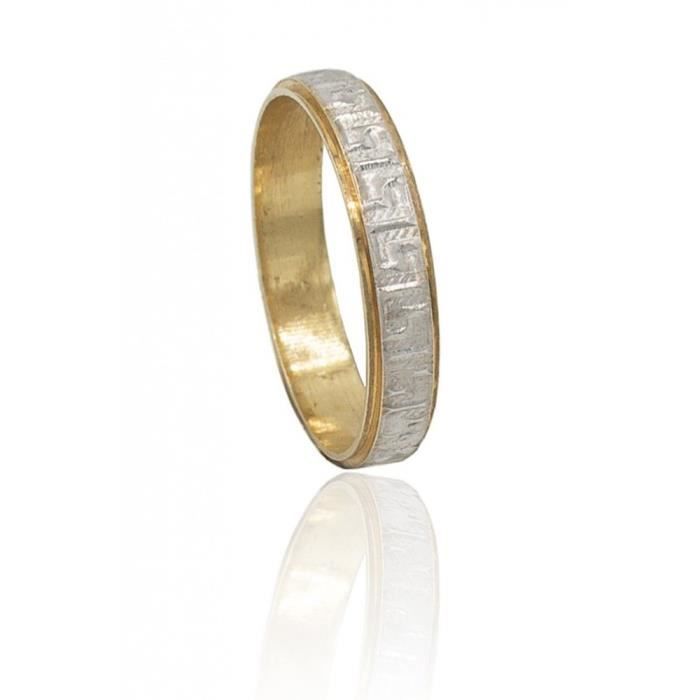 Anneau Acier 316L Bicolore - Alliance Unisexe - PEGASO GIOIELLI - Neuf