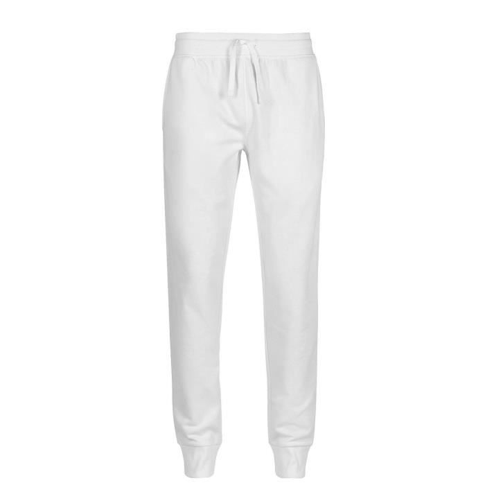 Pantalon jogging homme coupe slim - Blanc - Running - 2 poches à l