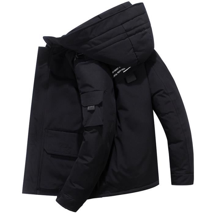 Manteau D'hiver Grande Taille Homme - Veste Neige Chaude Imperméable - Poches Multiples - Style Décontracté Confort