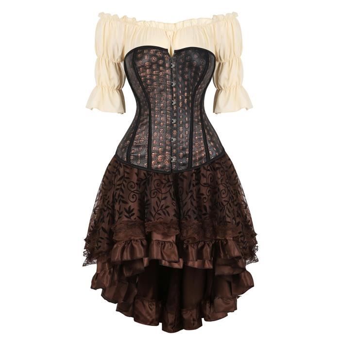 Bustier femme,robe Corset gothique de ...