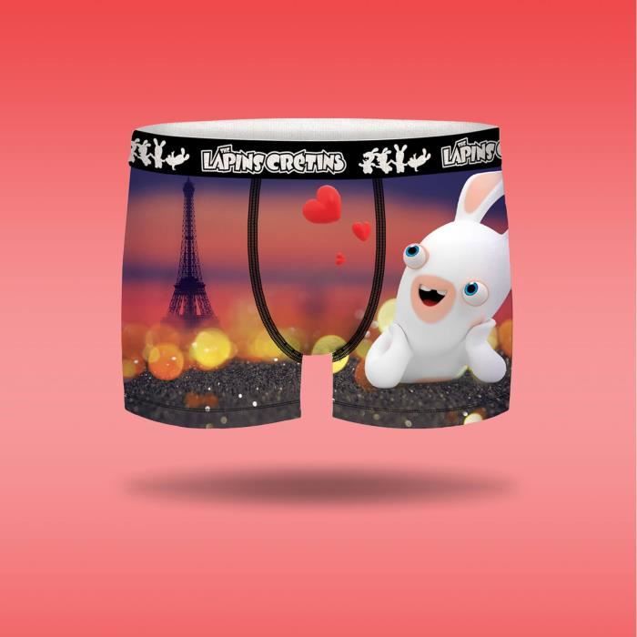 Lot De 3 Boxers Garçon Lapins Crétins Freegun – Ultra-Doux, Stretch Et Super Confortables