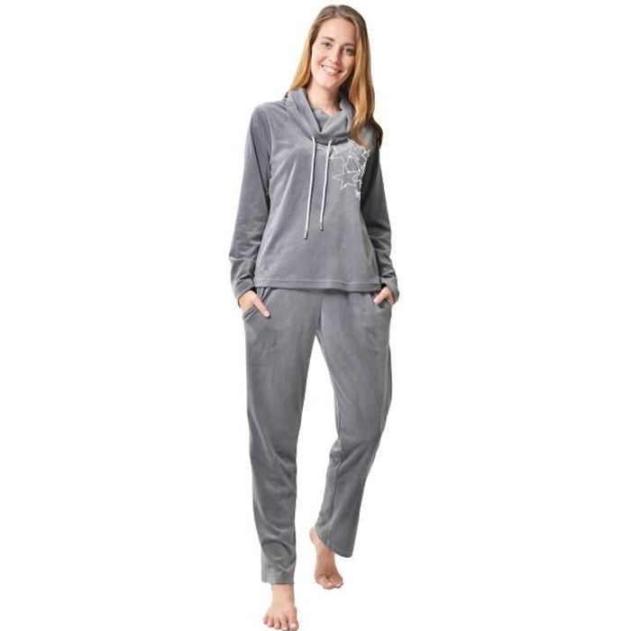 RAIKOU Survêtement Femme Velours Homewear Sportswear Sweat Zippé Jogging  Pyjama Ensemble 2 Pièces Mûres S-XL Mûres - Cdiscount Prêt-à-Porter