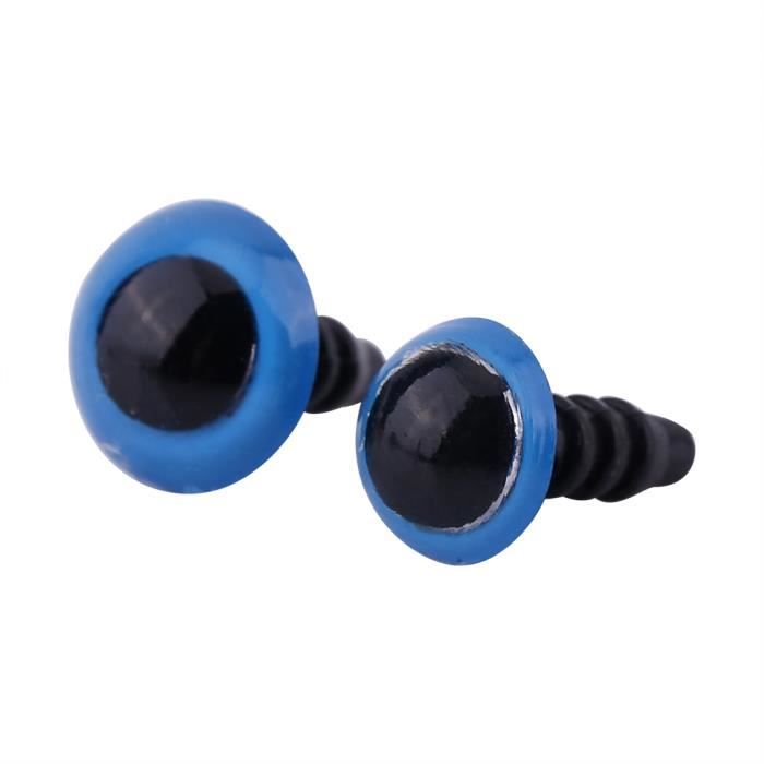 Lot De 8 Yeux Globes En Plastique Pour Poupée Ou Décoration Halloween – Sans Marque – Neuf – Pour Bricolage Et Créations