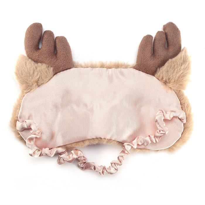 2 Masques De Sommeil Animaux Peluche - Chat Et Lapin, Confortables Et Blocage Lumière