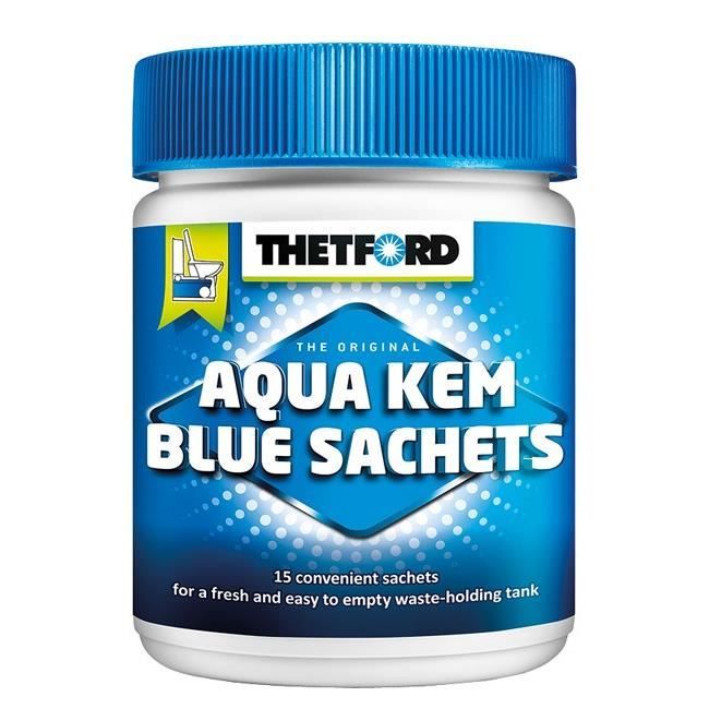 Additif Sanitaire WC Chimiques Camping Car Aqua Kem 15 Sachets 3 Gratuits