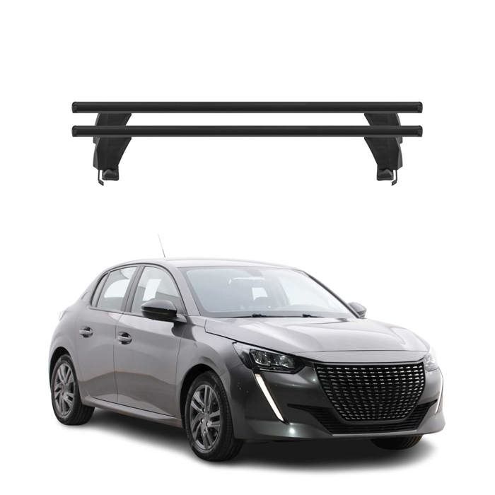Menabo Barres de toit Transversales pour Peugeot 208 II 20192024 Alu Noir TUV Cdiscount Auto