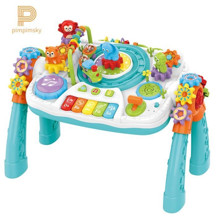 Pimpimsky Table D Activite Bluetooth Multifonction Enfant Blocs De Construction Jouet Educatif Table Bloc Jouets Pour Fille Garcon Cdiscount Jeux Jouets