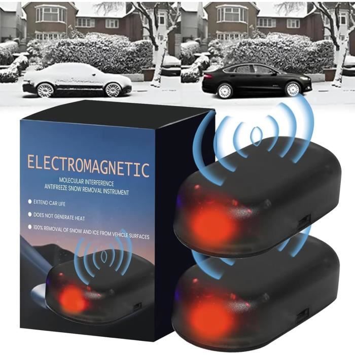Défroisseur/Dispositif Anti-gel Électromagnétique Pour Voiture – 2 Pièces – Pour Faire Fondre Neige Et Glace Rapidement