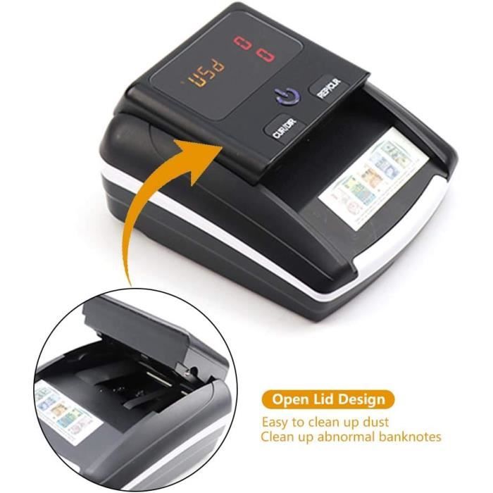 Détecteur Faux Billets Euro Rechargeable STANEW - Compteur Automatique Multi-Devises