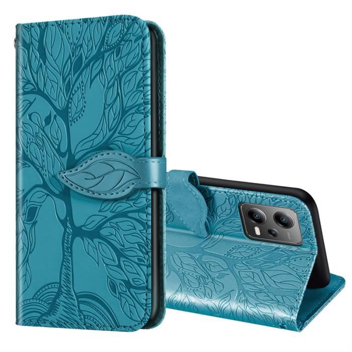 Coque Cuir Étui pour Xiaomi Poco X5 / Redmi Note 12 Housse,Fermeture Magnétique, Flip Béquille