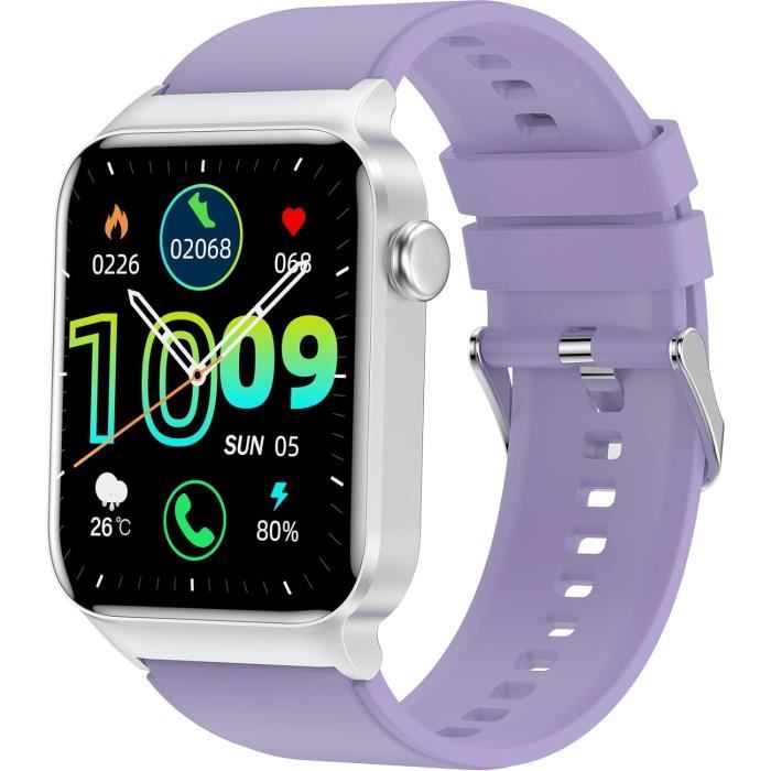 Montre Connectée Unisexe - Appels Bluetooth, Cardio, Oxymètre, 100 Modes Sport, étanche IP68, Compatible Android/iOS - 10