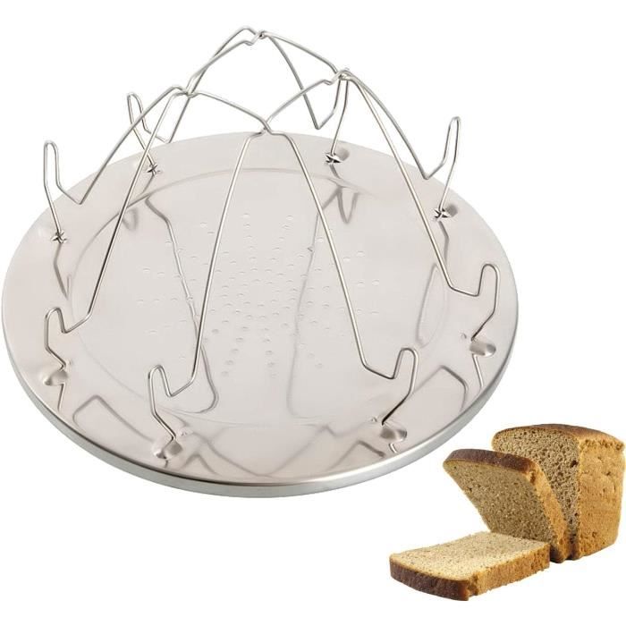 Grille-pain de camping pliable, portable, structure stable en acier inoxydable, grille-pain de camping, grille-pain pour la randonnée, le camping, le pique-nique
