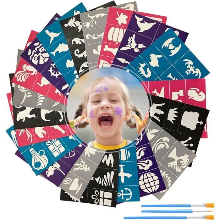 Pochoirs De Maquillage - Non Spécifié - 32 Pcs - Réutilisables - Lavables - Pour Enfants Et