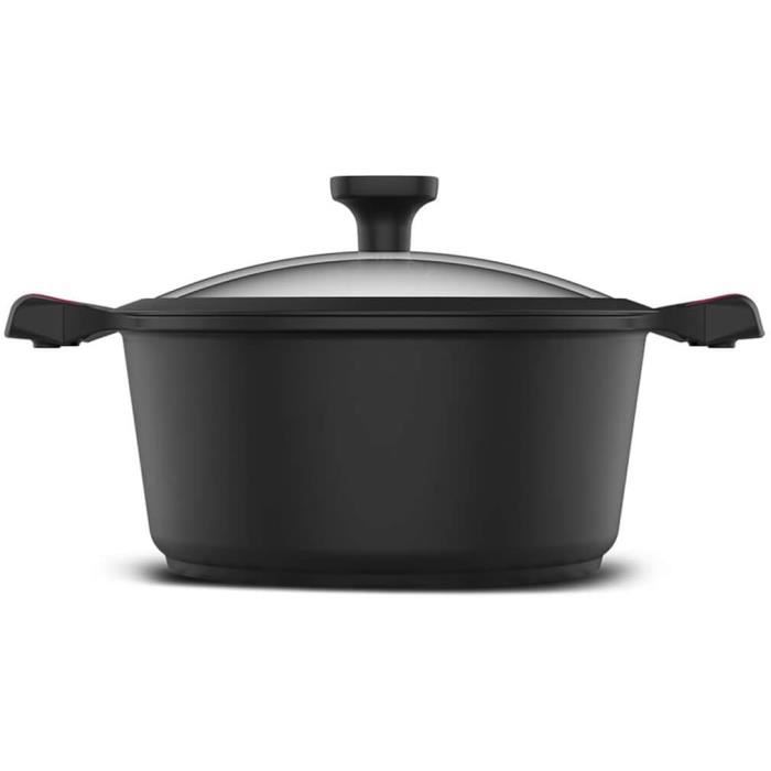 Bouilloire à Lait Zanetti En Aluminium - Diamètre 10 Cm, Poignée Ergonomique, Rouge - Fabriquée En Italie