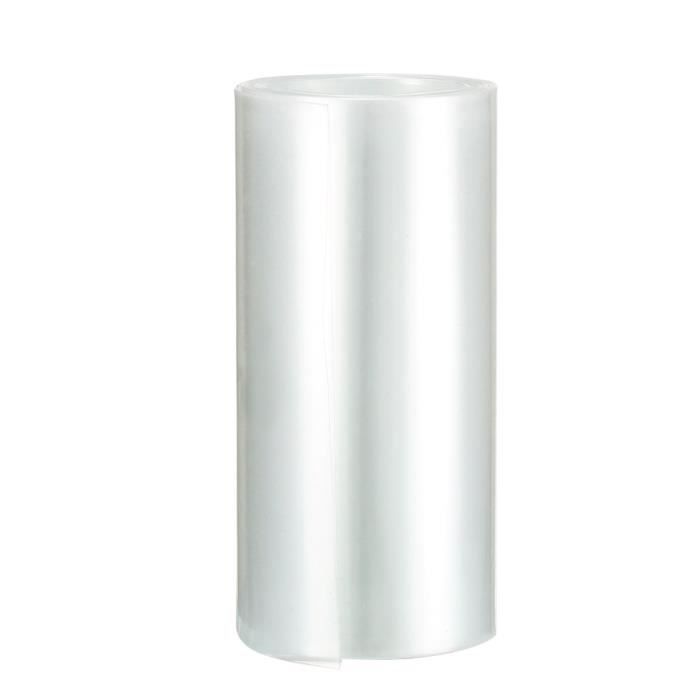 Gaine Thermorétractable PVC 95mm Pour Batterie 18650 - 2,1m Bleu - Protection Isolation Fournitures Électroniques
