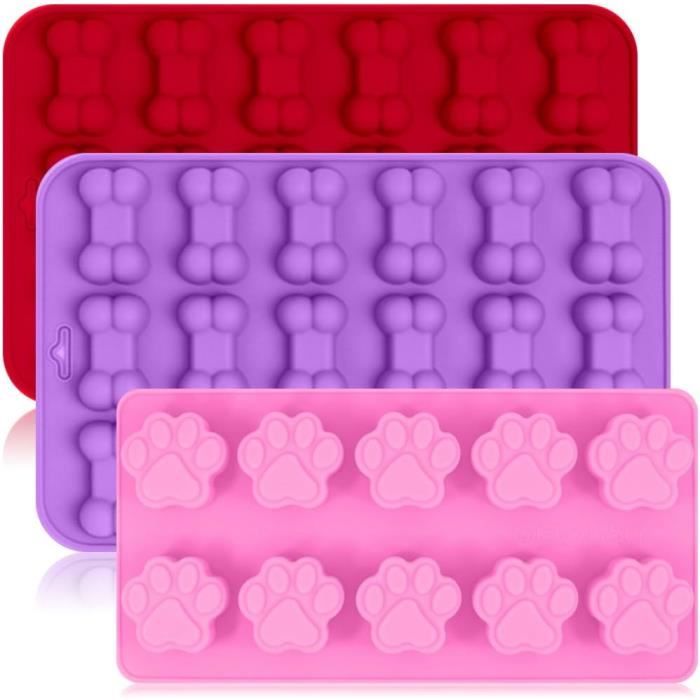 Moules Silicone Flocon De Neige FineGood – Lot De 2, Pour Chocolat, Gâteau, Savon, Glaçons, Bleu Et Violet