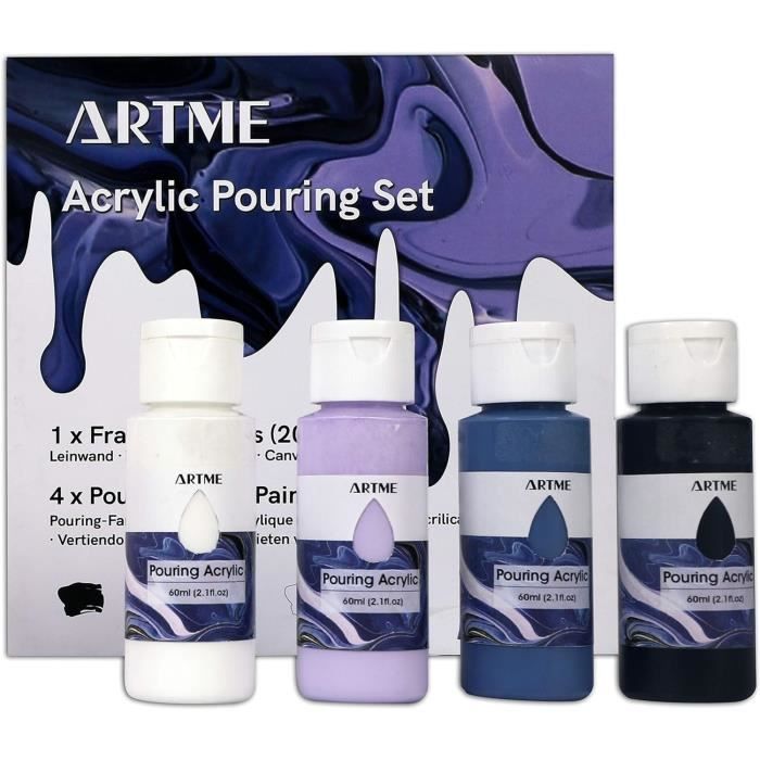 DJAR Ensemble De Peinture Acrylique Avec Boîte De Rangement