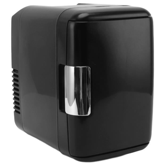 Mini-Réfrigérateur 6 Litres YISSVIC - Refroidissement Et Chauffage, Porte Miroir LED, Noir - Voiture Et Maison
