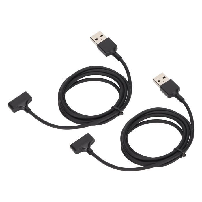 Fitbit 2x Câble USB de charge pour FitBit ONE Cordon USB noir 