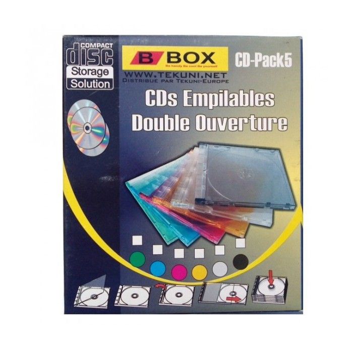 Boite Etui Range Dj Classeur Rangement Boitier Empilable Disque DVD CD ...