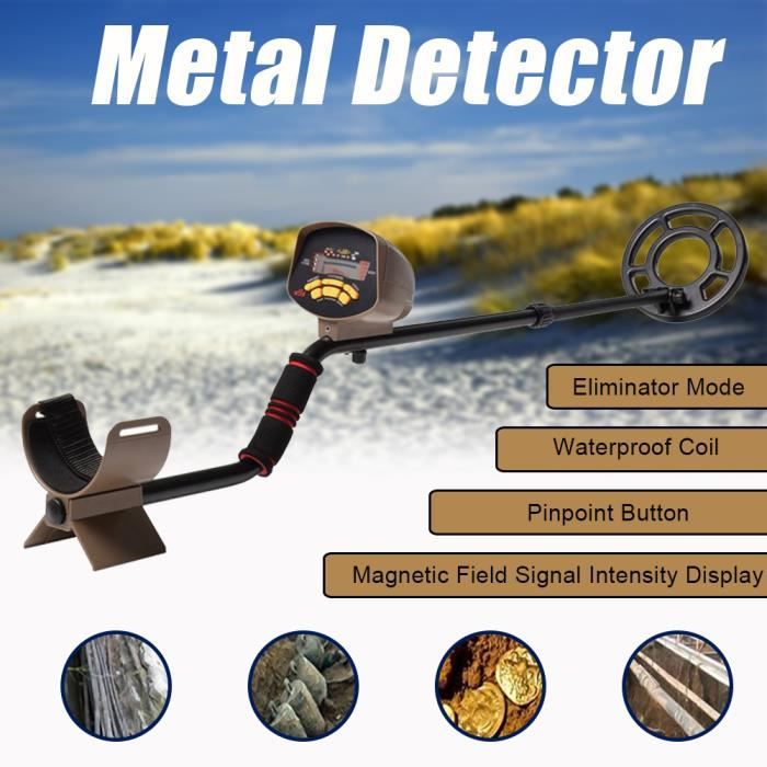 MD4060 LCD Étanche Détecteur de Métaux Souterrain Trésor Or Métal Chercheur