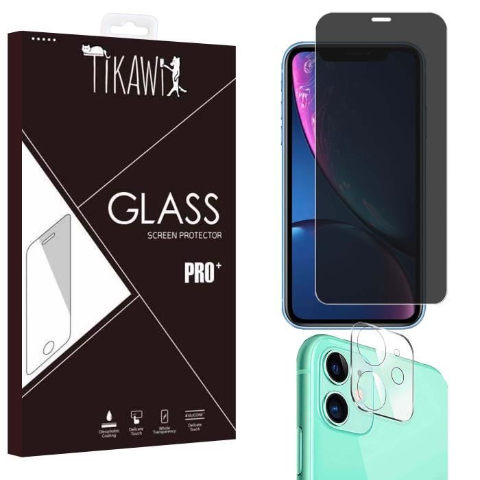 JEHOO[2+2 Pièces Verre Trempé Anti Espion Pour IPhone 13 6.1 Pouce, 2pcs Protection Écran Et