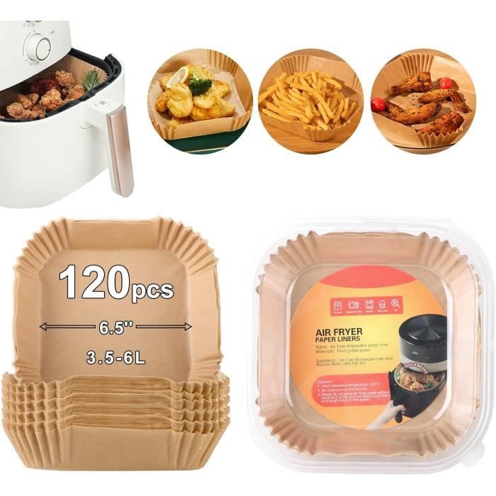DOETYD Lot De 6 Ramequins Silicone Friteuse à Air - Moules Cuisson 8cm - Résistants -40°C à 230°C Micro-ondes Four