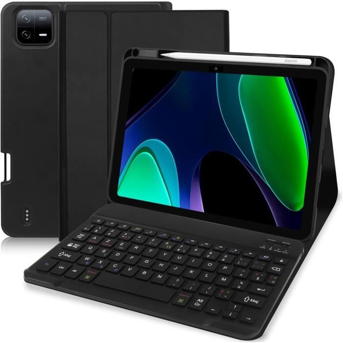 Achetez Pour Xiaomi Pad 6 Couvre-table de Protection Tablet Stuber Avec  Clavier Sans Fil Détachable de Chine