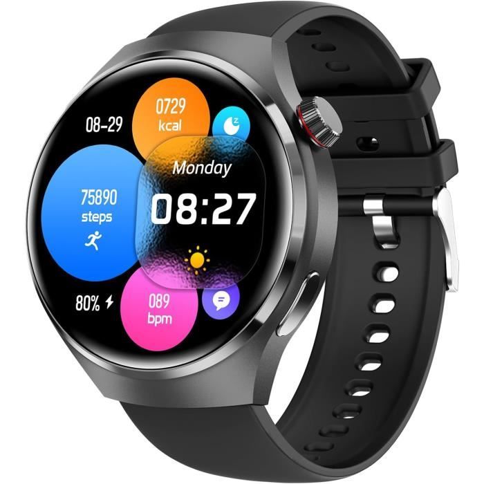 Montre Connectée Homme Femme avec Appel Bluetooth - Téléphonie